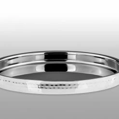 Null Tablett Rund, Gehämmert Edelstahl D: 24,0cm, H: 4,0cm -Null Shop 0d27103b fd6d 4458 bcb8 68b5df58d945 3