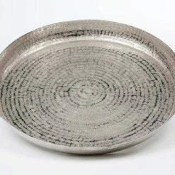 Null Tablett Rund, Verziert, Groß Höhe 5,0 Cm Durchmesser 55,0 Cm Gewicht 1,10 KG Aluminium Vernickelt -Null Shop 11f1bd71 41f3 4cae 95a8 5925f3795ae1 4