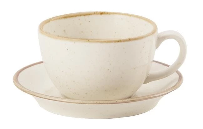 Null Kaffeetasse Sand Elegant 320ml, Ohne Untertasse (6 Stück) Von CHEFGASTRO 3 Null Kaffeetasse Sand Elegant 320ml, Ohne Untertasse (6 Stück) Von CHEFGASTRO