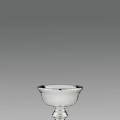 Null Schale Kelchform Silberglas H 14,5 Cm D 14,5 Cm