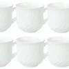Null 6er Set Kaffeetasse Ebro 23,5 Cl Aus Opal-Hartglas