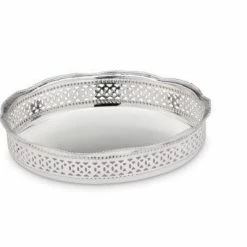 Null Galerie-Tablett Rund D 20,0cm, H 5,0cm Versilbert -Null Shop 3f0674ec 871a 45f2 a711 7a32f45cc15a