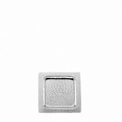 Null Tablett Quadratisch, Reiskorn, Ganz Klein Durchmesser 20,0 Cm Aluminium Vernickelt