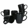 Null 6-tlg. Kaffeebecher Set Kattegat Mit Henkel 250 Ml Schwarz Matt