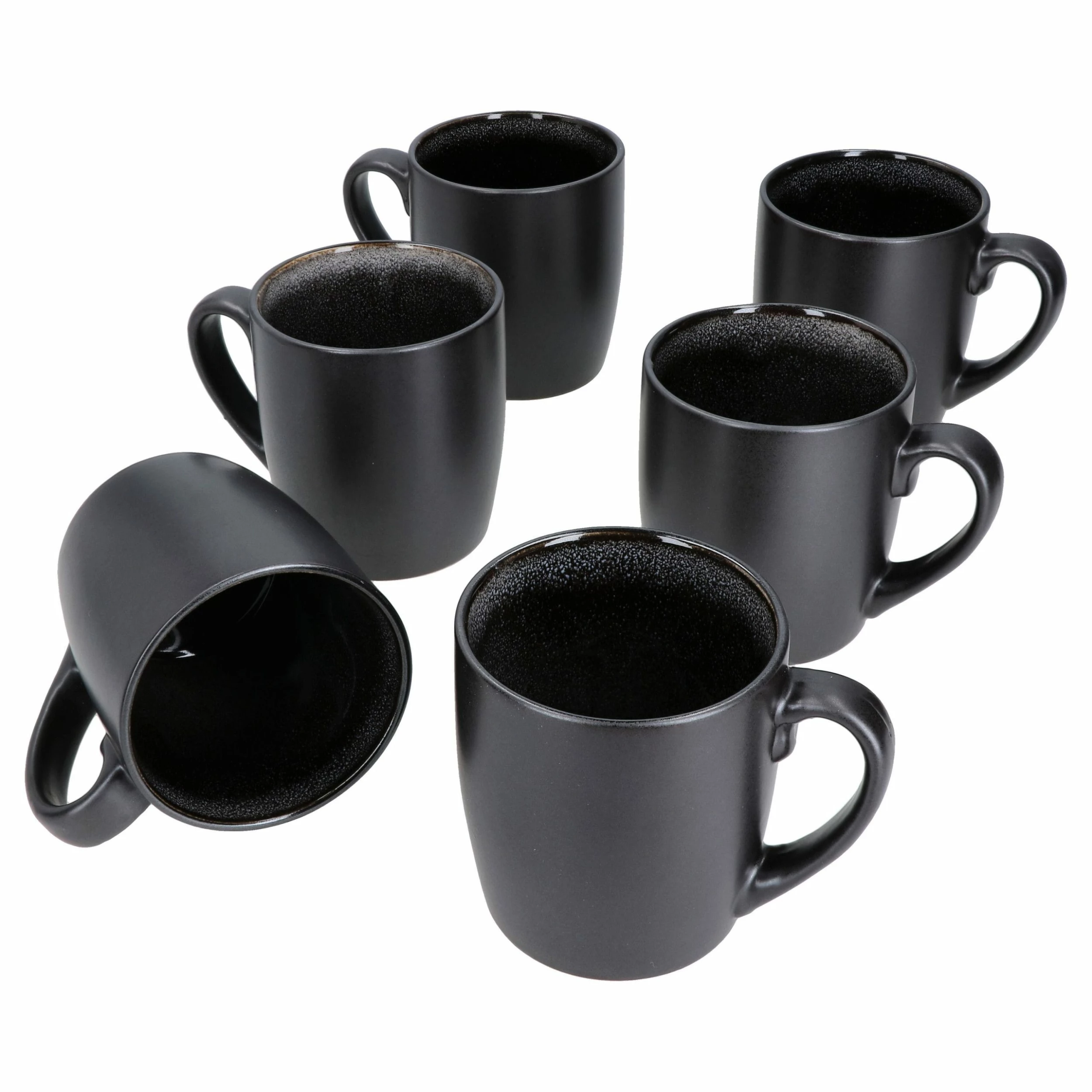 Null 6er Set Kaffeebecher Zakynthos Reactive Glaze Grey Black - 24321864 3 Null 6er Set Kaffeebecher Zakynthos Reactive Glaze Grey Black - 24321864