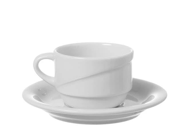 Null Tasse Bianco Elegant Mit Untertasse 90ml (12 Stück) Von CHEFGASTRO 5 Null Tasse Bianco Elegant Mit Untertasse 90ml (12 Stück) Von CHEFGASTRO – Bild 3