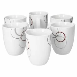 Null 6er Set Kaffeebecher Corona 330ml Porzellan Weiß Mit Dekor -Null Shop 7acdde88 8d2b 499b 94f9 9c9cd2b727ee scaled