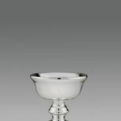 Null Schale Kelchform Silberglas H 18,5 Cm D 19,0 Cm