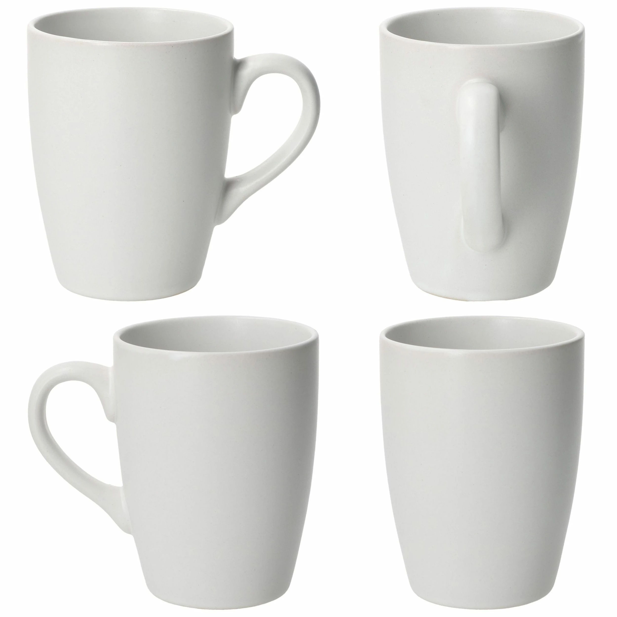 Null 6er Set Kaffeebecher 340ml White Biata Steingut - 24304304 9 Null 6er Set Kaffeebecher 340ml White Biata Steingut - 24304304 – Bild 7