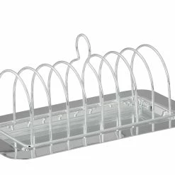 Null Toast-Ständer Auf Tablett Für 8 Toast, Inklusive Glasscheibe, Versilbert, Tablett