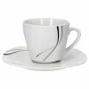 Null 2tlg Set Kaffeetasse 25cl Mit Untertasse 14,8cm Silver Night