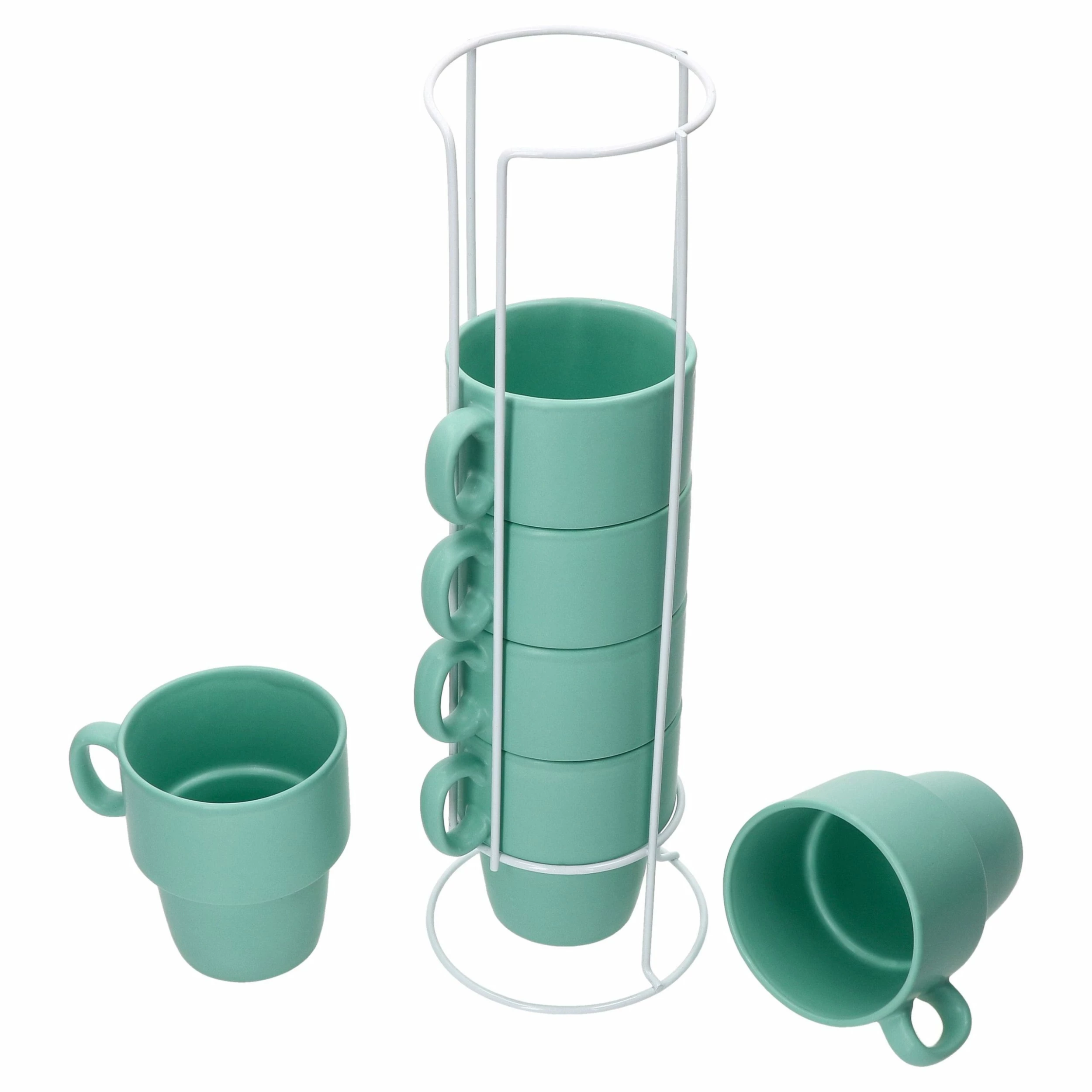 Null 6er Set Kaffeebecher Mit Ständer Stata 250ml Grau Tasse Henkel Porzellan Stapelbar 5 Null 6er Set Kaffeebecher Mit Ständer Stata 250ml Grau Tasse Henkel Porzellan Stapelbar – Bild 3