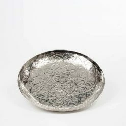 Null Tablett Rund, Gehämmert, Groß Höhe 5,0 Cm Durchmesser 57,0 Cm Gewicht 1,85 KG Aluminium Vernickelt -Null Shop d369b71d 0ae0 4ffa 9e8d 53a4c57b32df 8