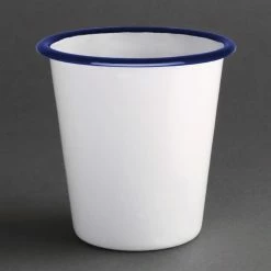 Null Gastronoble Olympia Emaillierte Becher Weiß-blau 31cl -Null Shop e28e247d 451e 4958 b946 8a8b3d553b0f