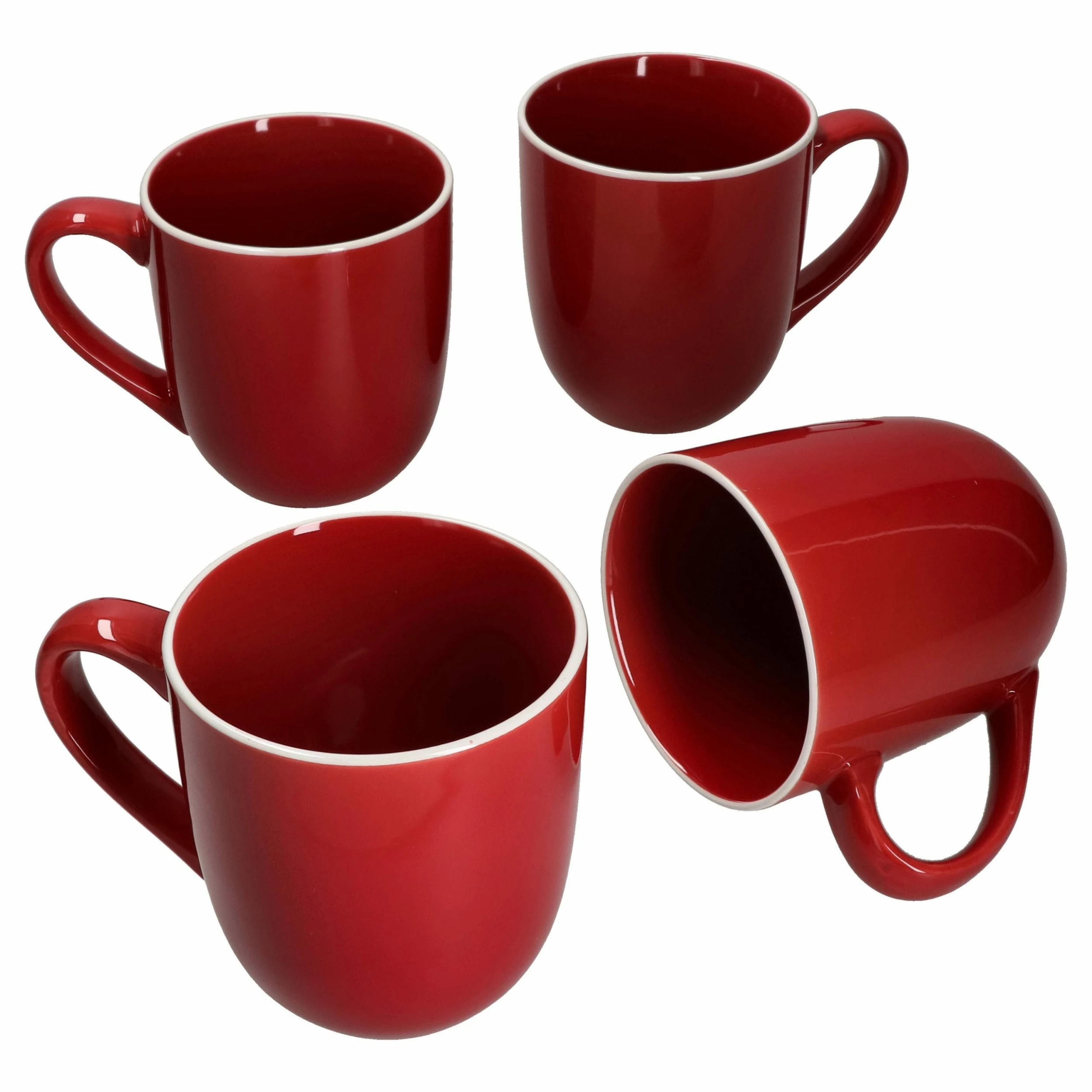 Null Kaffeebecher Rot/weiß Gepunktet - K225 4 Null Kaffeebecher Rot/weiß Gepunktet - K225 – Bild 2