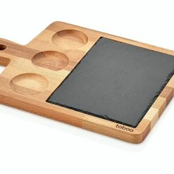 Null Schäfer Bambus Holz Servierplatte 30 X 25 X 1,8 Cm Mit 3 Fächern Brett Steakteller Frühstücksbrett -Null Shop e6b98f3c ba07 458a aedd 6b05d90e1143 4
