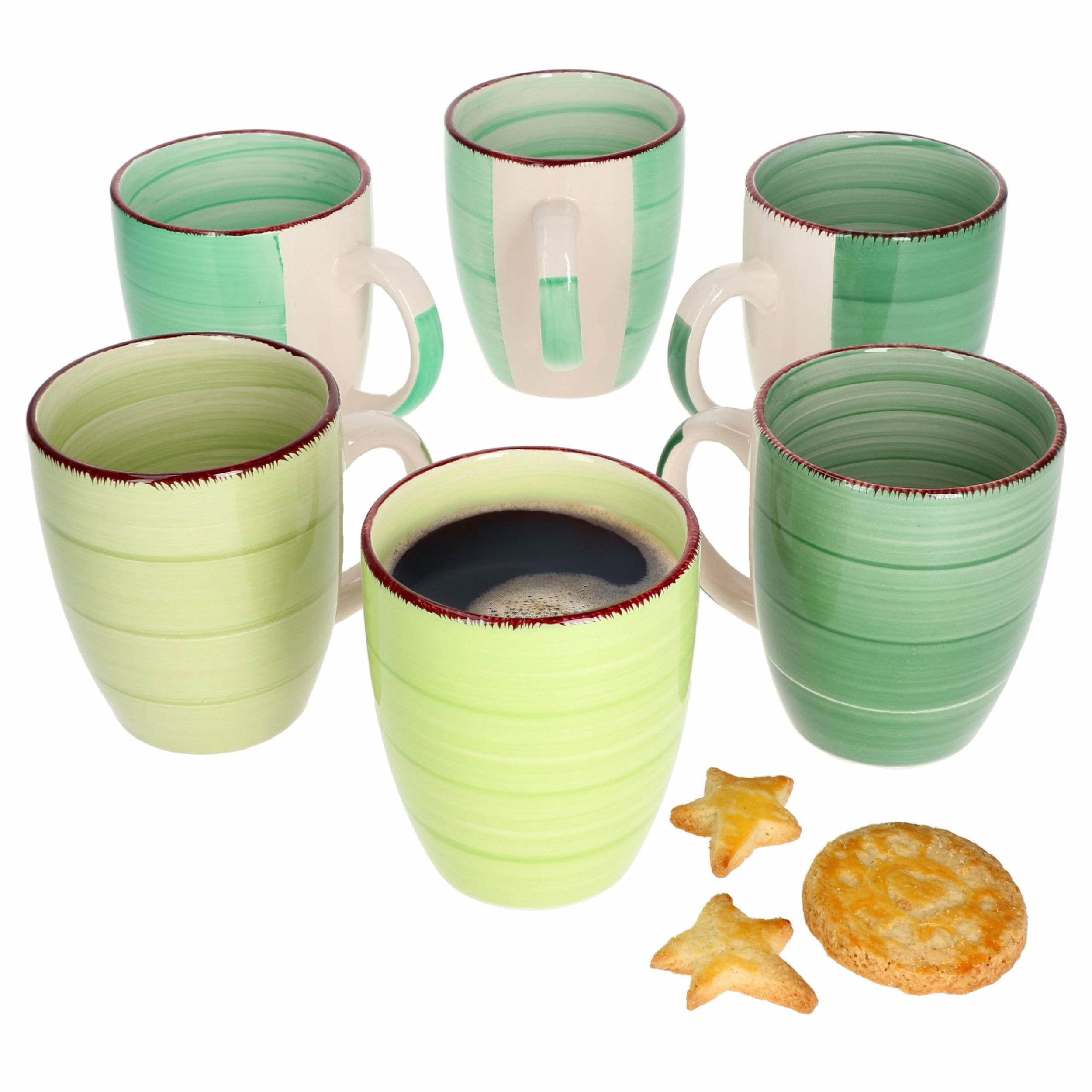 Null 6er Set Kaffeebecher Ohne Henkel Green Baita 4 Null 6er Set Kaffeebecher Ohne Henkel Green Baita – Bild 2