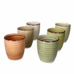 Null 6er Set Kaffeebecher Ohne Henkel Nature